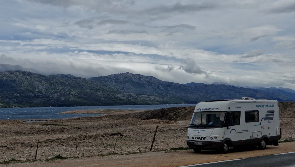 Zagan the motorhome on Pag Island, Croatia