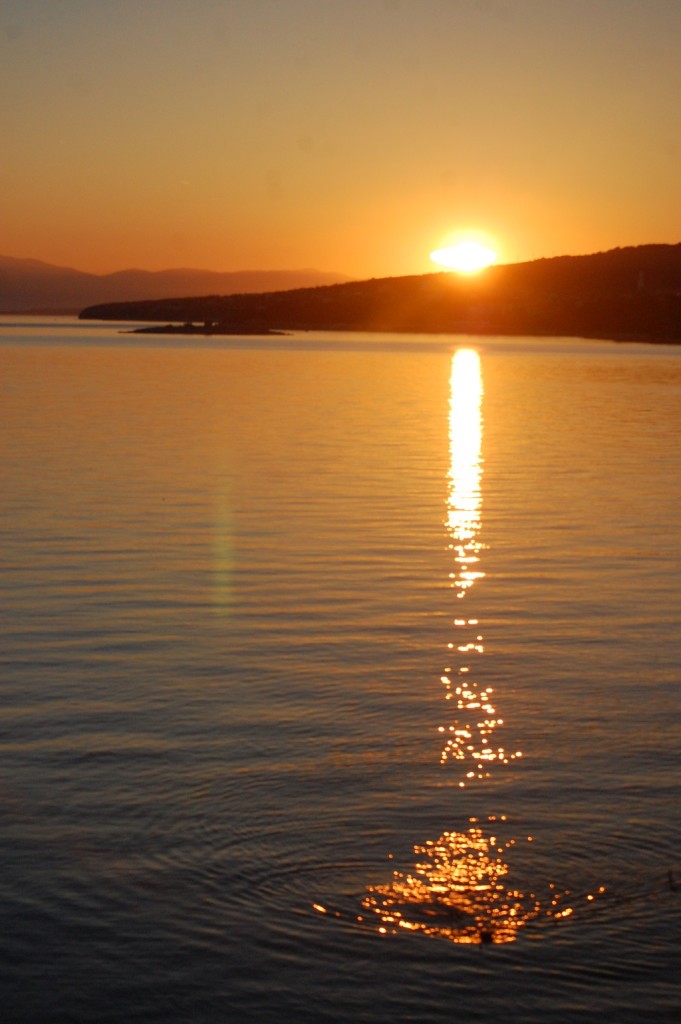 Sunset over the Adriatic, Croatia