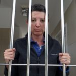 Ju's been imprisoned behind the protective washing machine bars