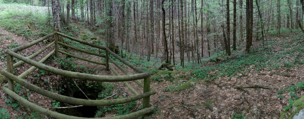 It seemed any hole in the ground would do. This one was a mere 10m from the road, and was left open
