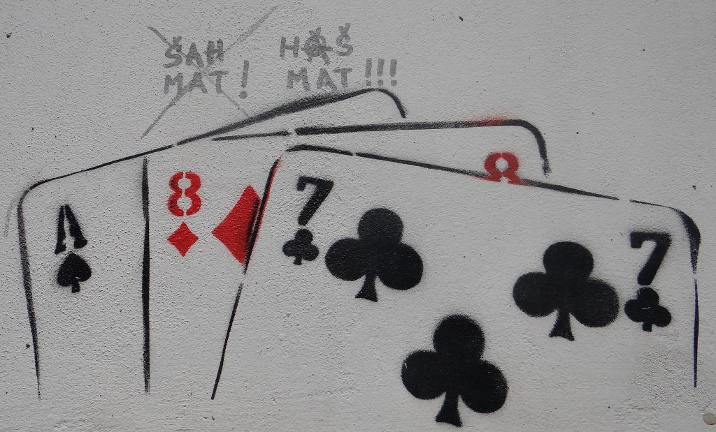 Like Austria, not much graffiti here. I couldn't work this one out, even with Google Translate