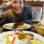 Ju had a local wine, which was about 18% vol! Slovakian bar snacks also procured. Note of warning: Slovakian bar snacks best consumed after a LOT of ale, they're not the most appetising