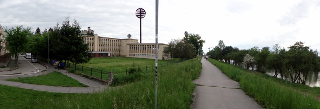 Zagan's roadside kipping spot in Trenčín, Slovakia