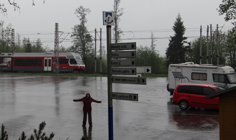 Our eventual kipping spot in Vysoké Tatry. The attendants arrived about 7:30am, just before we left (dammit! :-)) so it cost us €1.80 to stay the night