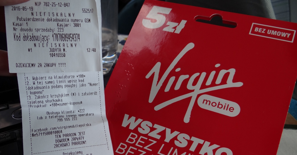 Polish SIM - some 'fun' was had buying and activating the thing, but we got there