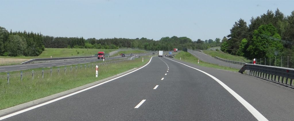 Woo hoo - brand spanking shiny roads in Poland. And toll free as we're only 3.5 tonnes. 