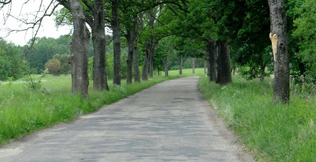 Rumbling along he patched B roads of old Prussia