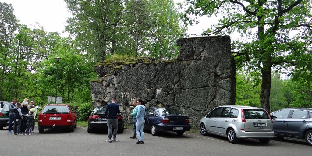 There are collosal bunkers everywhere. This one in the car park, there are two smaller ones in the camping area