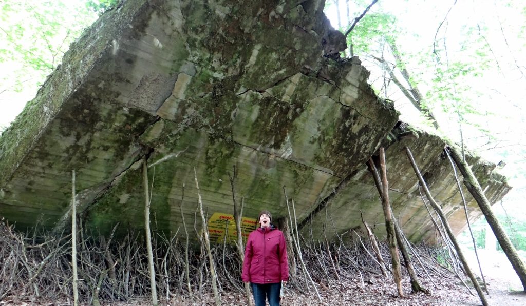 Part of a demolished bunker at the Wolf's Lair