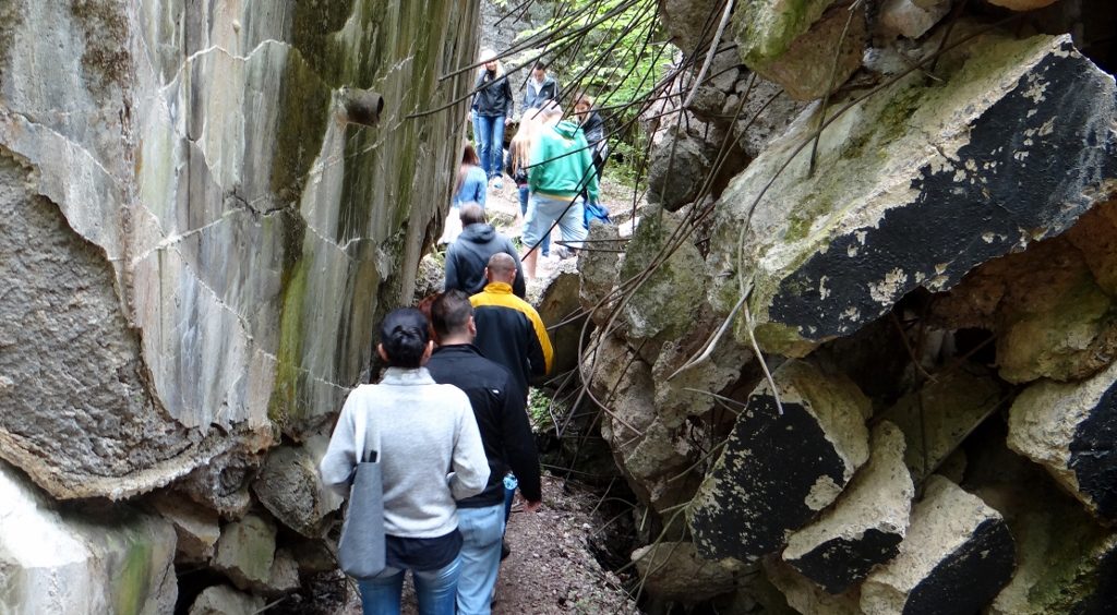"Oi, I said no going into the bunkers"! "But I was just following my tour guide?"