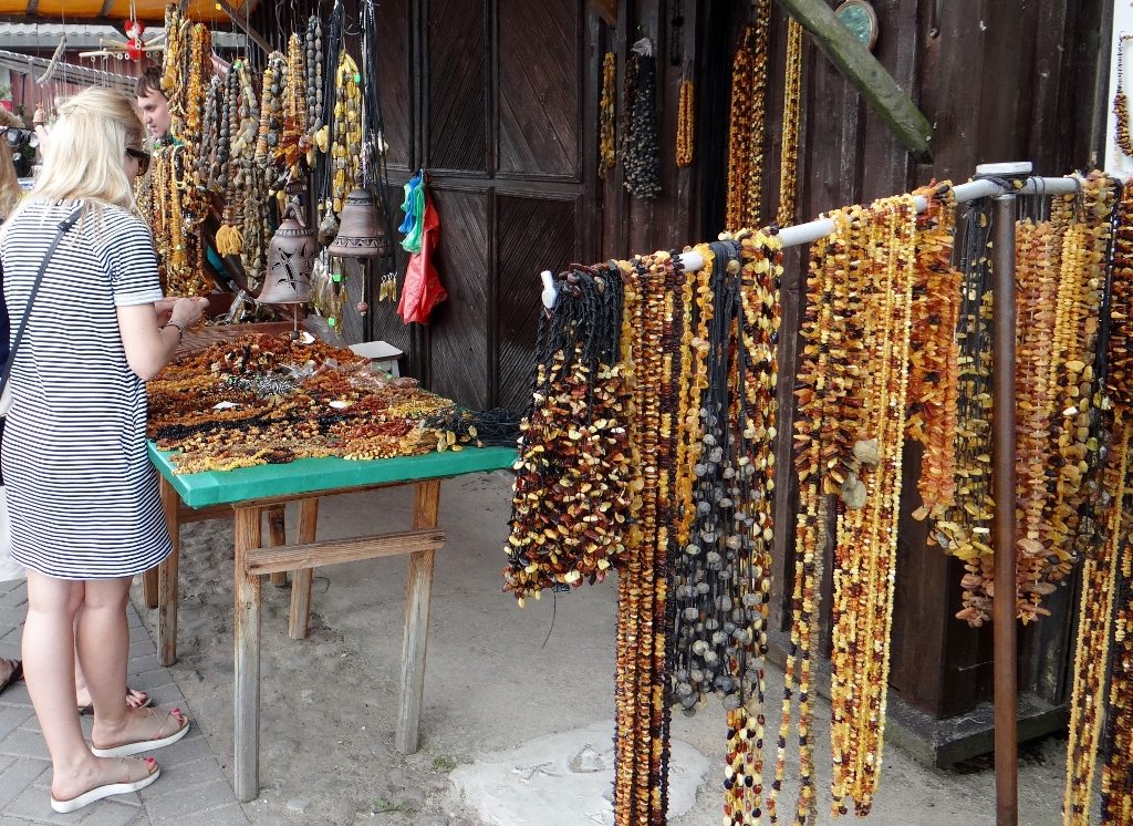 Amber stall in Trakai