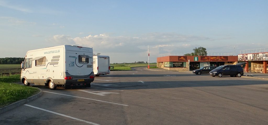 Zagan's kipping spot at the Hill of Crosses