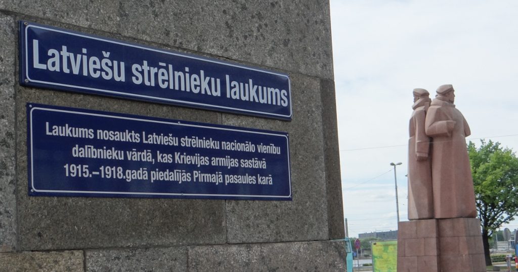 Granite Soviet-era monuments remain in Riga