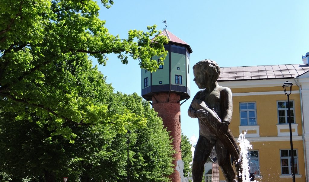 This was one off the first Estonian towns with water. The tower's since been changed to a viewing platform - €2 a pop