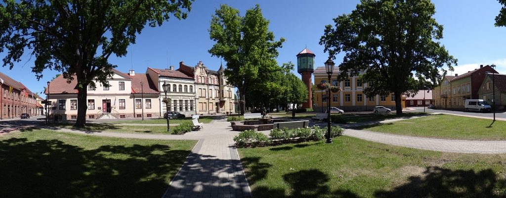 Pre-war buildings stood in squares like this