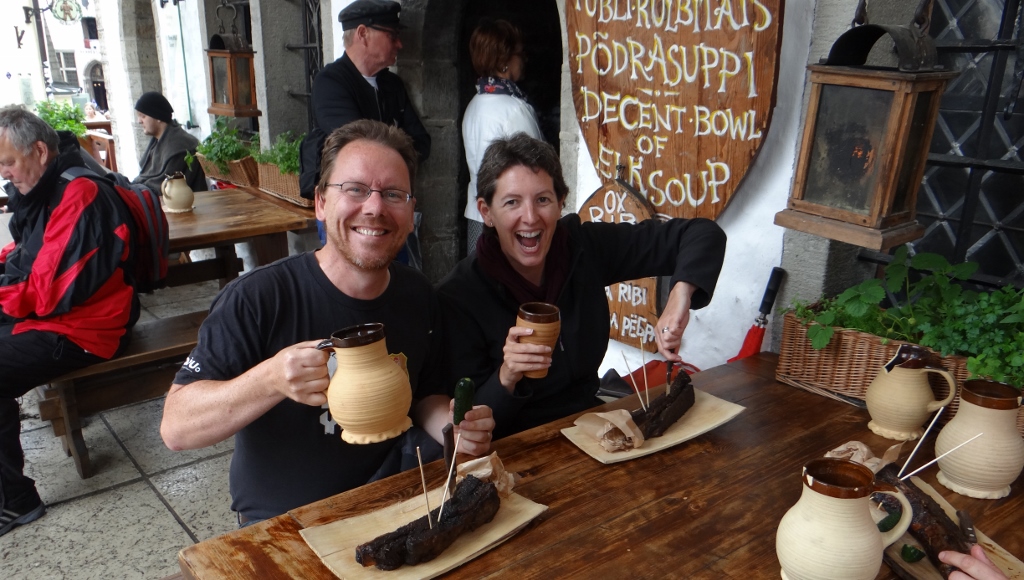 Ox rib, beer and good company - what else would you want?