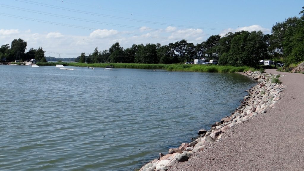 Motorhomes parked in Finland