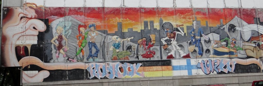 Something to do with Rostock in Germany and here, but what, I do not know