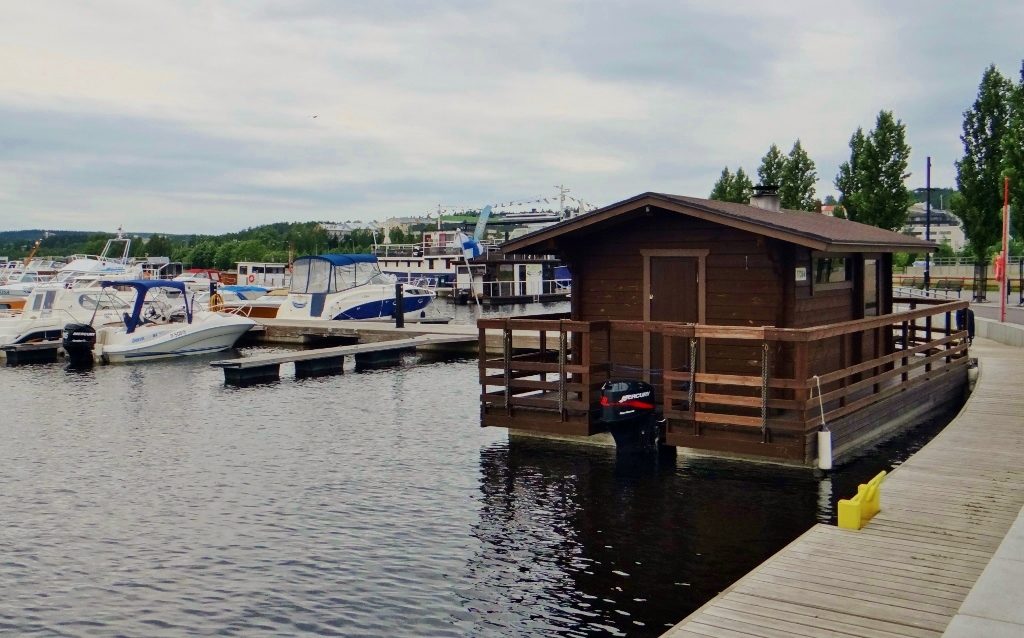 Floating sauna Jyvaskyla Finland