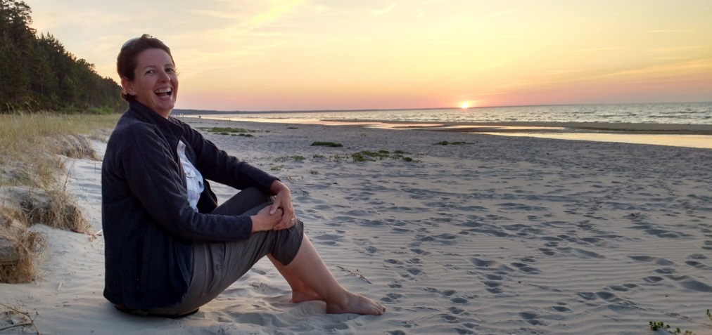 Sunset over the Bay of Riga