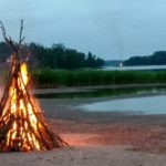 Midsummer Eve Bonfires Uusikaupunki, Finland