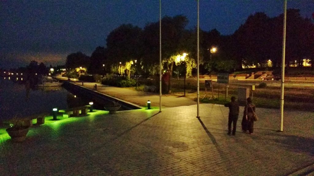 On our tour with Suvituuli around the town at 2am