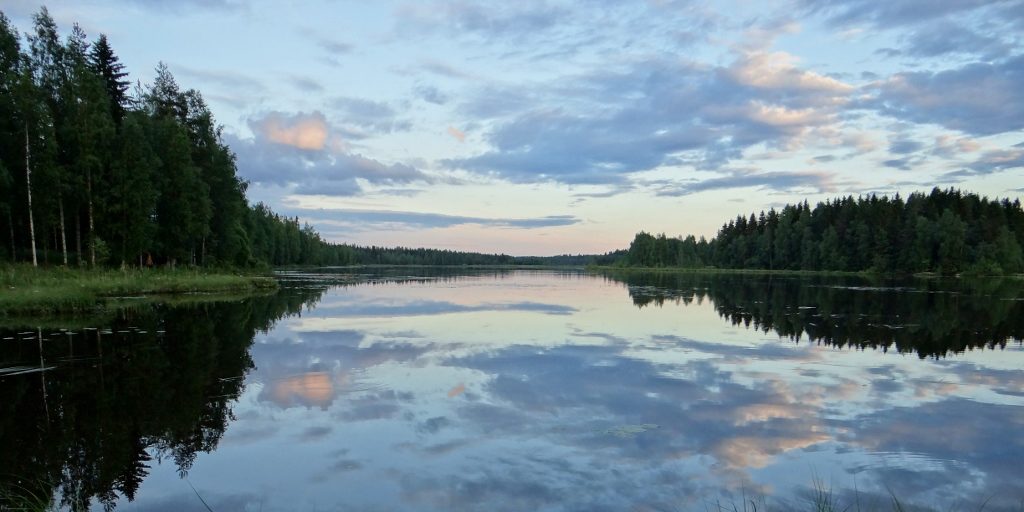 The lake here late at night. Beautiful, but the near constant light's wrecking my sleep - from 9 hours a night in the Alps to 3 or 4 here near the Arctic.