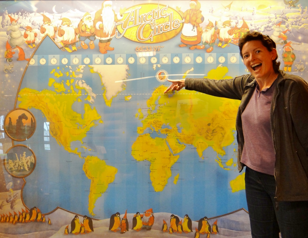 Map at Santa Village Rovaniemi Finland