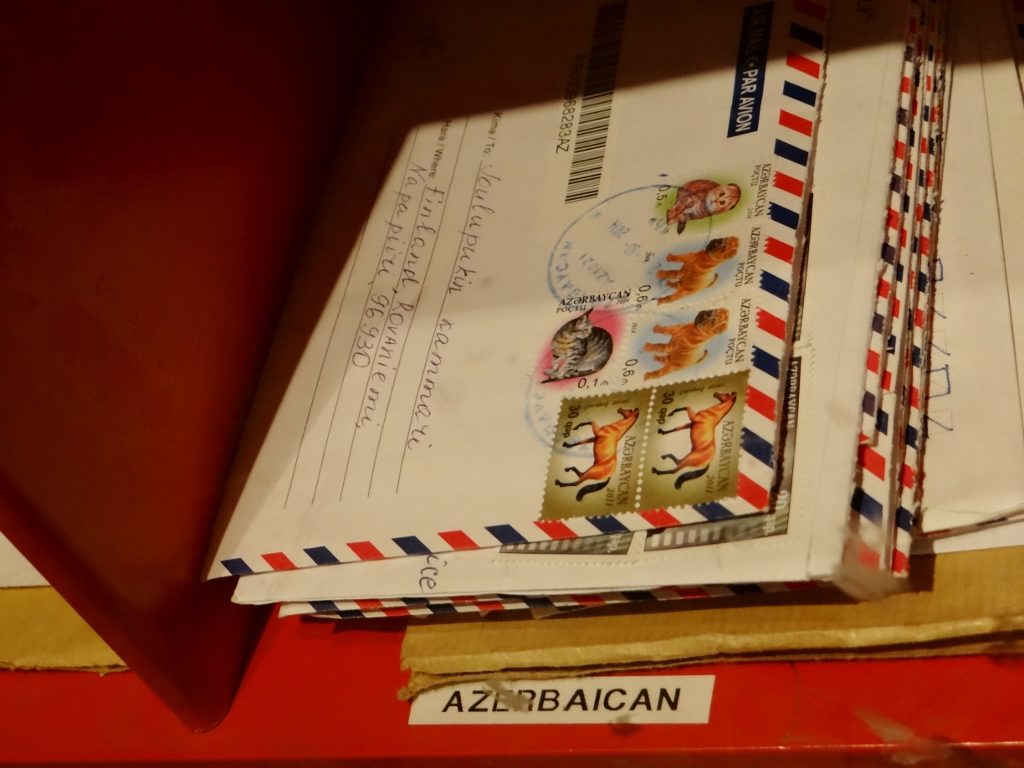 Post for santa at Santa Village Rovaniemi Finland