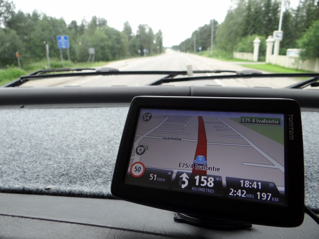 satnav 158km to next junction
