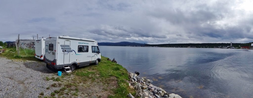 Fish drying next to us, a wonderful view ahead and fantastic company