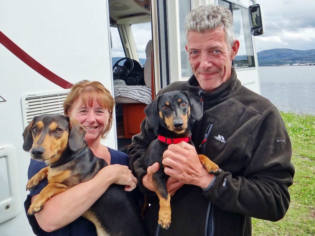 Joanne and Craig with their dudes Mac and Tosh