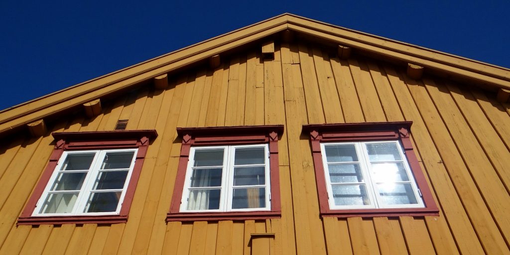 Wooden buildings Tromso