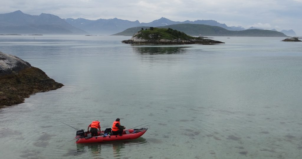Our German neighbours are fishing out at sea using a Waterworld Inflatable Rover (costs about £1000 excluding the outboard). They're pulling in heaps of huge fish, but are heading out to the open ocean to get them
