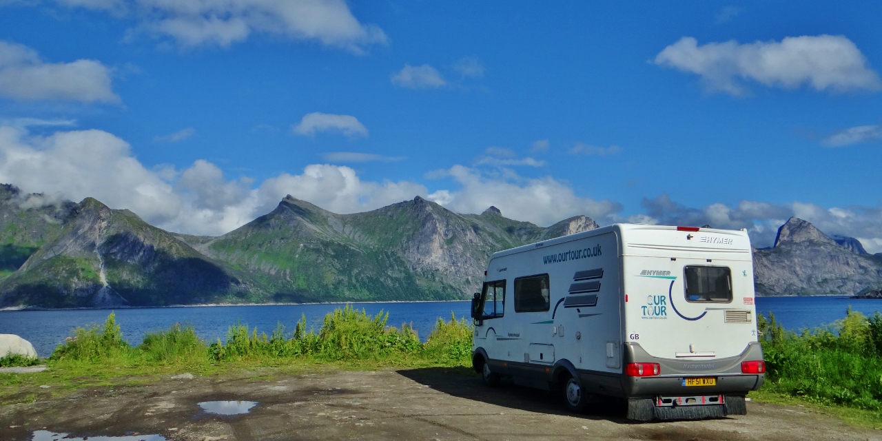 Motorhome parking Mefjordvaer Norway