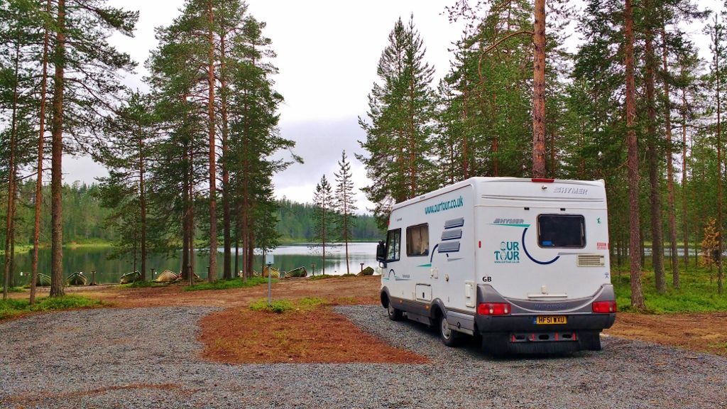 Zagan at the Hossa-Kylmäluoma Campsite in Finland