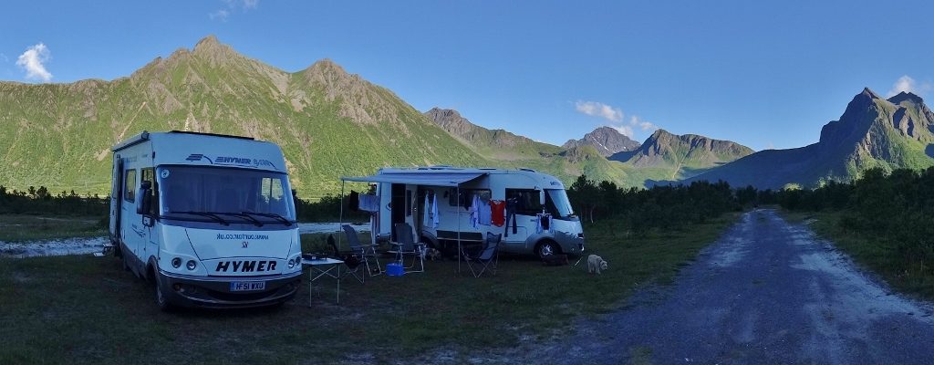 Yesterday after the sun hid behind our mountain