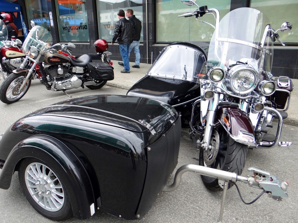 Sidecar and trailer, but hey, it's better than a car, dammit!