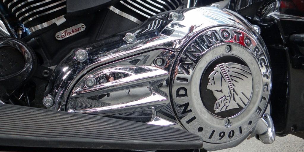 Not all Harleys - the odd Indian and a few other marques present