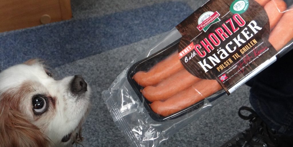 Look at the sympathy on Charlie's face: "ha ha, very funny, sausages called knackers. I suppose you'll be making endless jokes about eating knackers now?" Yes Charlie, we certainly will.