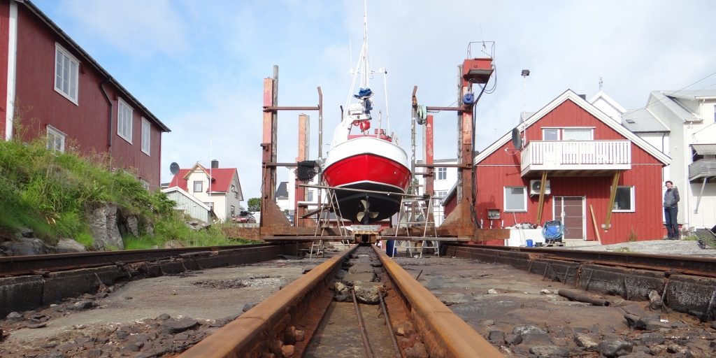 Fishing boat in repair
