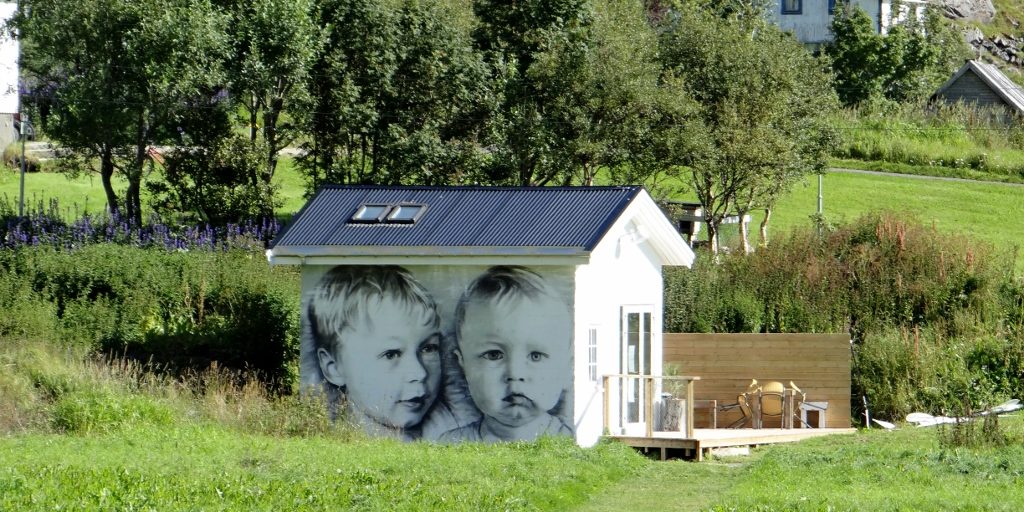 Nippers on a cabin near the beach