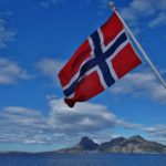 Norway Flag on Ferry