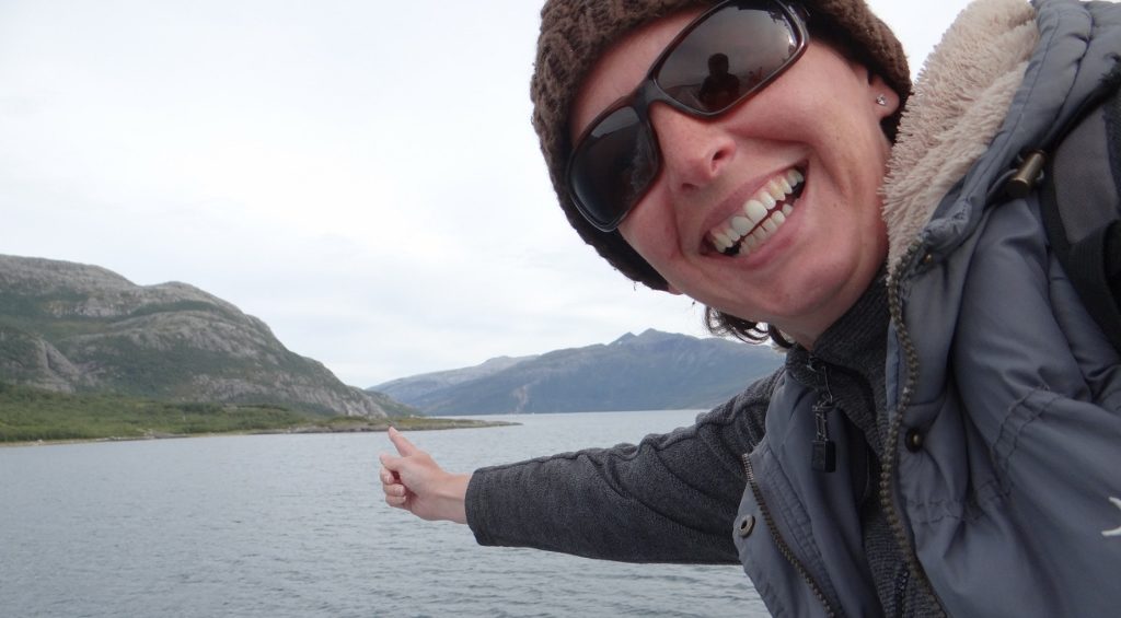 Crossing the Arctic Circle! Can you see the globe? No?