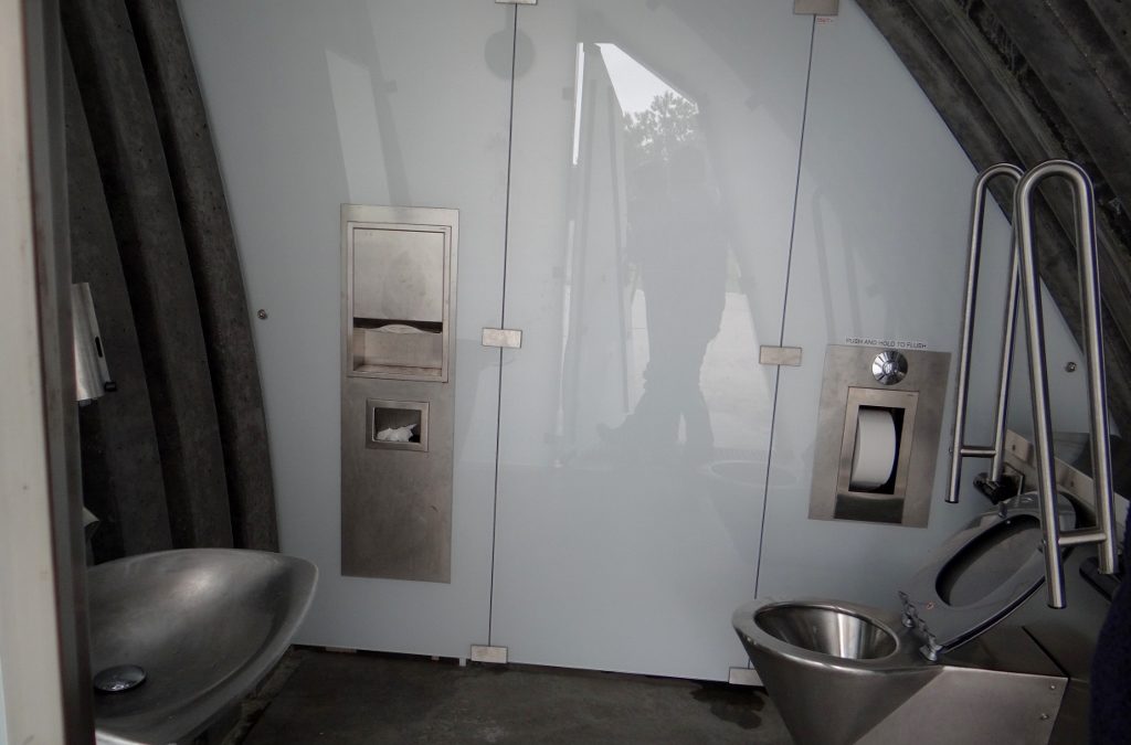 Inside one of Norway's sculpture toilets!