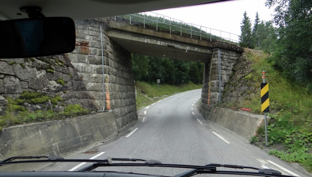 The E6: gets a bit tight in places...