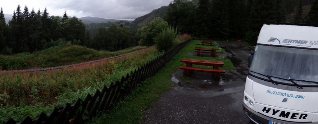 One of the picnic spots on the E6 which you can stay in to break up the long slog south