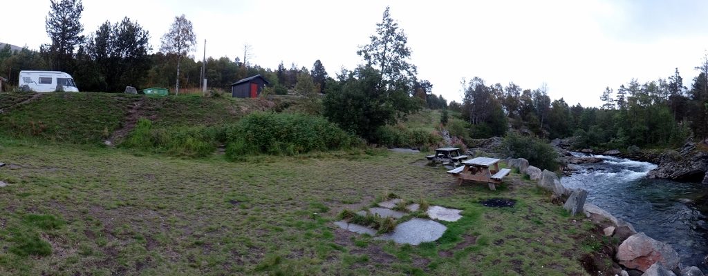 Zagan alongside the Rauma River on the E136 in Norway