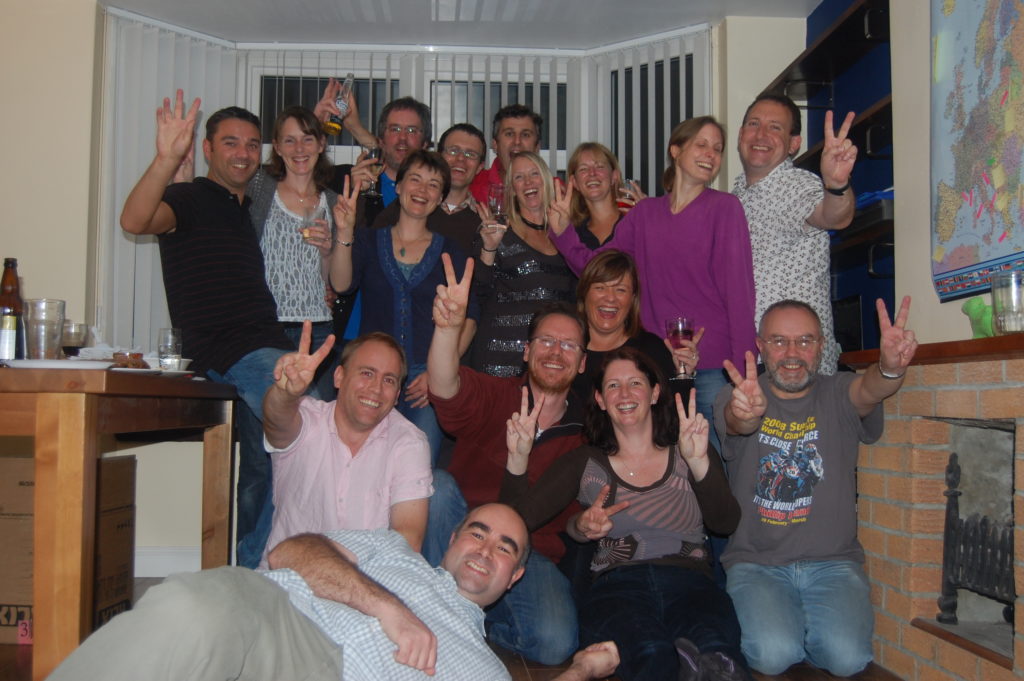 Saying goodbye to great mates back home in 2011