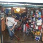 Cleaning up after a garage flood - and we'd emptied the garage to take this photo